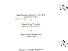 Les Terrasses De Corton menu