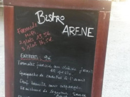 Bistro Arene menu