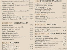 La Brasserie Bg Gerardmer menu