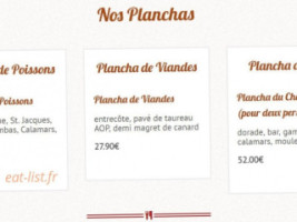 L'encierro menu