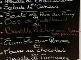 Aux Delices Des Marronniers menu