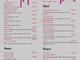 Douceurs Des Iles menu