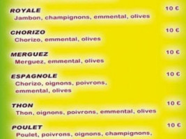 Emmaclessolo menu