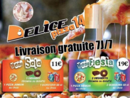 Delice Pizza Caen Nord menu