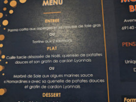 Mon P'tit Bistro menu