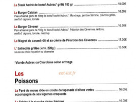 Le Douze menu