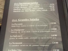 La Brasserie menu