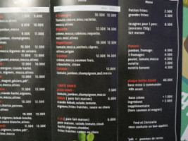 Campana Pizza menu