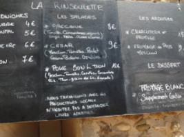 La Rinsoulette menu