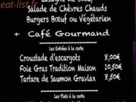 La Comedie menu