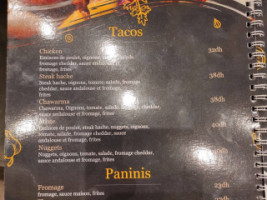 Cactus Al Hoceima menu