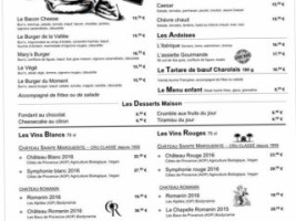 Au Comptoir De Marie menu