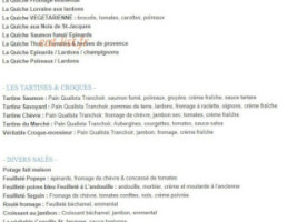 La Huche A Pain menu