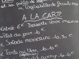 La Dînette menu