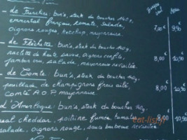 Frenchies Burger menu