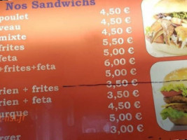 Doner De La Bruche Eda menu