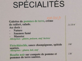 Philippe Kirn Traiteur menu