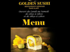 Golden Sushi menu