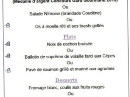 Le Marypol menu