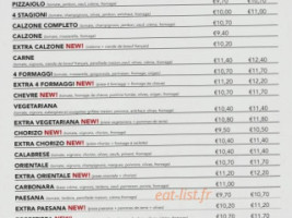 L'italiana Pizzeria menu