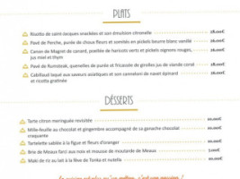 La Toile Du Chef menu