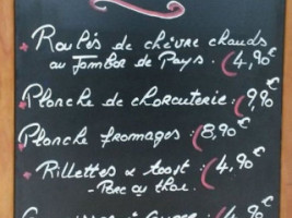 Café Saint Aubin menu