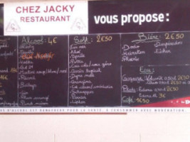 Chez Jacky F menu