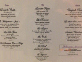 Le Saint Michel menu