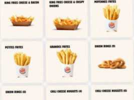 Burger King menu