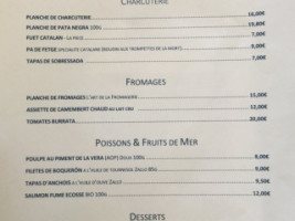 Bistrot Grand Boise menu