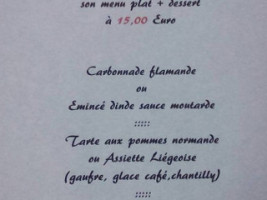 Brasserie L'hôtel De Ville menu