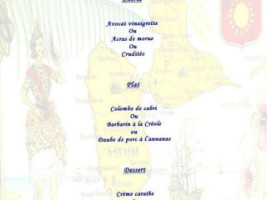 L'ocÉan Bleu menu