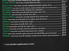 Ô Petit Castelo menu