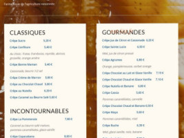 Le Phare Saint Louis menu