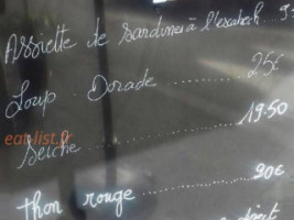 L'artiste menu