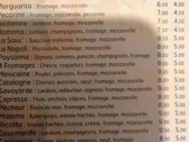 Le Napoli menu