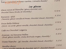 Le Nid De Crêpes menu