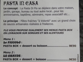 La Pasta Di Flo menu