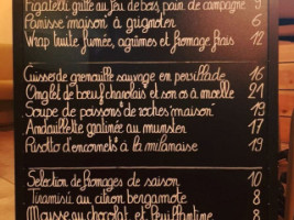 Les Halles menu