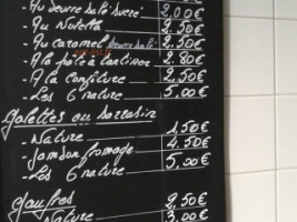 Coeur De Crêpes menu