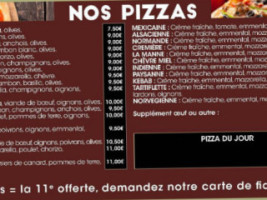 Victoire menu