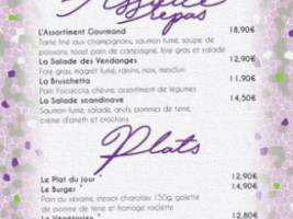 L'Étang Des Saveurs menu