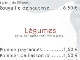 Le Lamer menu