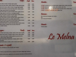 Le Melna menu