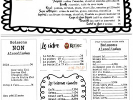 La Crêpe'rit menu