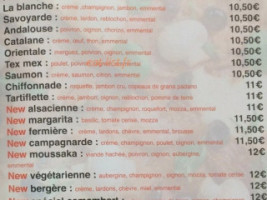 Pizza Reina menu