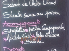 Le Relais menu