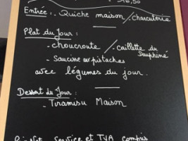 La Noiseraie menu