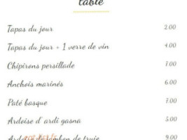 La Cidrerie Luzienne menu