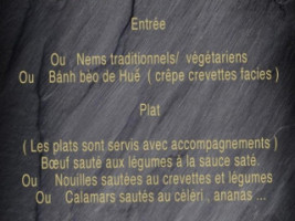 Lotus D'or menu